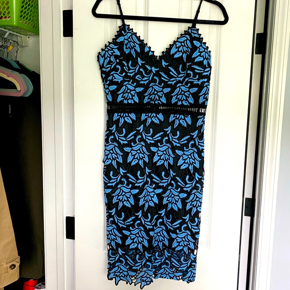 Aqua cocktail dress